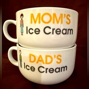 Personal Creations Dad’s Ice Cream Bowl Mom’s Ice Cream Bowl